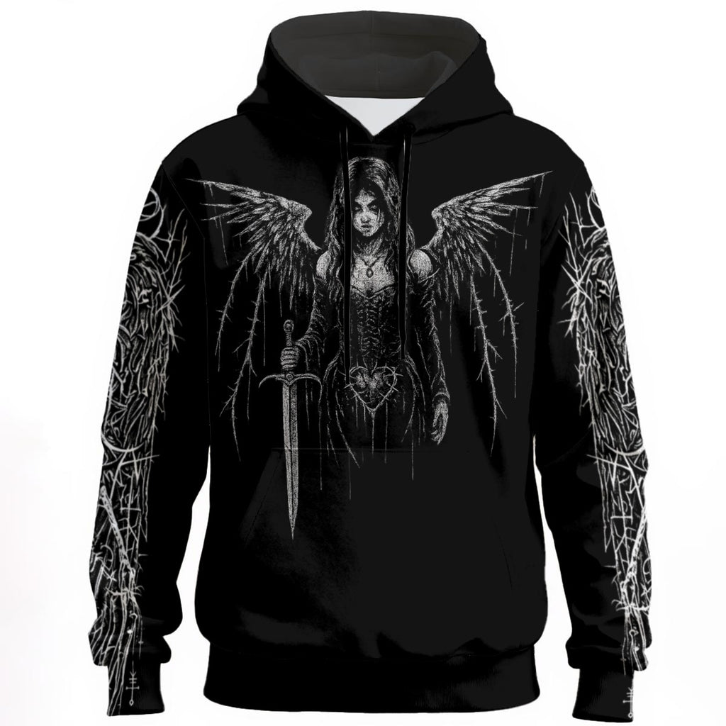 Bluza Hoodie Gothic Angel Y2K Goth| Dark Celeste Kinght
