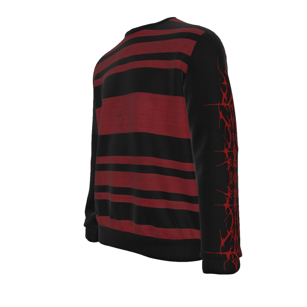 Bluza Gotycka Grunge w Pasy | Evil Stripes | 100% Bawełna 310 GSM