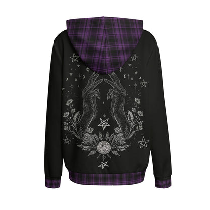 Witch Cat Moon Gothic Hoodie | Women’s Witchcore Black Cat Hoodie