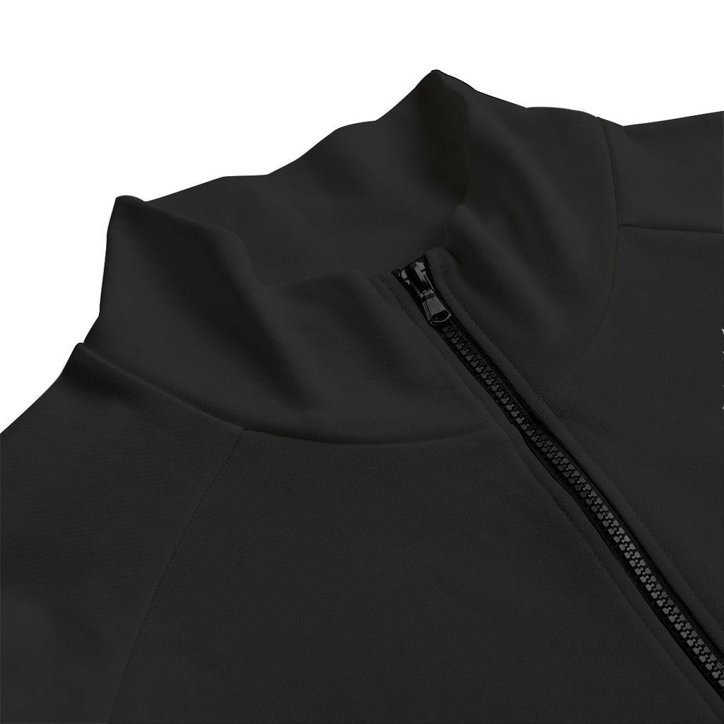 Gotycka Kurtka Bomber Streetwear 310 GSM | Black Cathedral I | 100% Bawełna