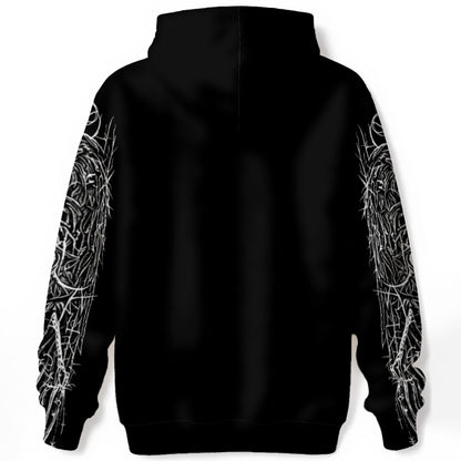 Gotycka Bluza Hoodie Dark Angel Guard | Y2K Goth