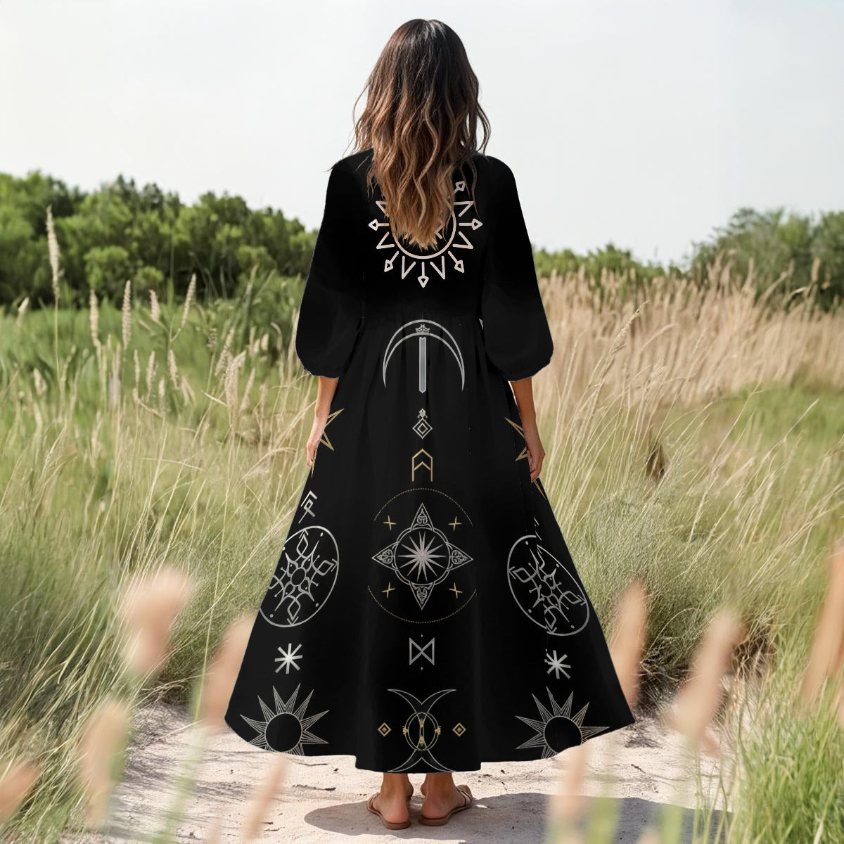 Mistyczna Słowiańska Sukienka Gotycka Perun Mystic