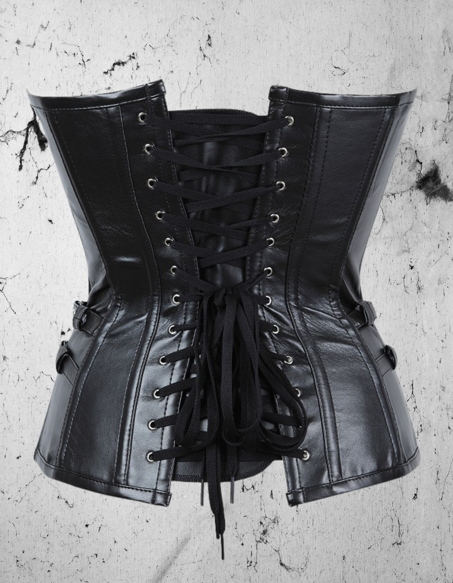 Gotycki Skórzany Gorset Black Pain Armor