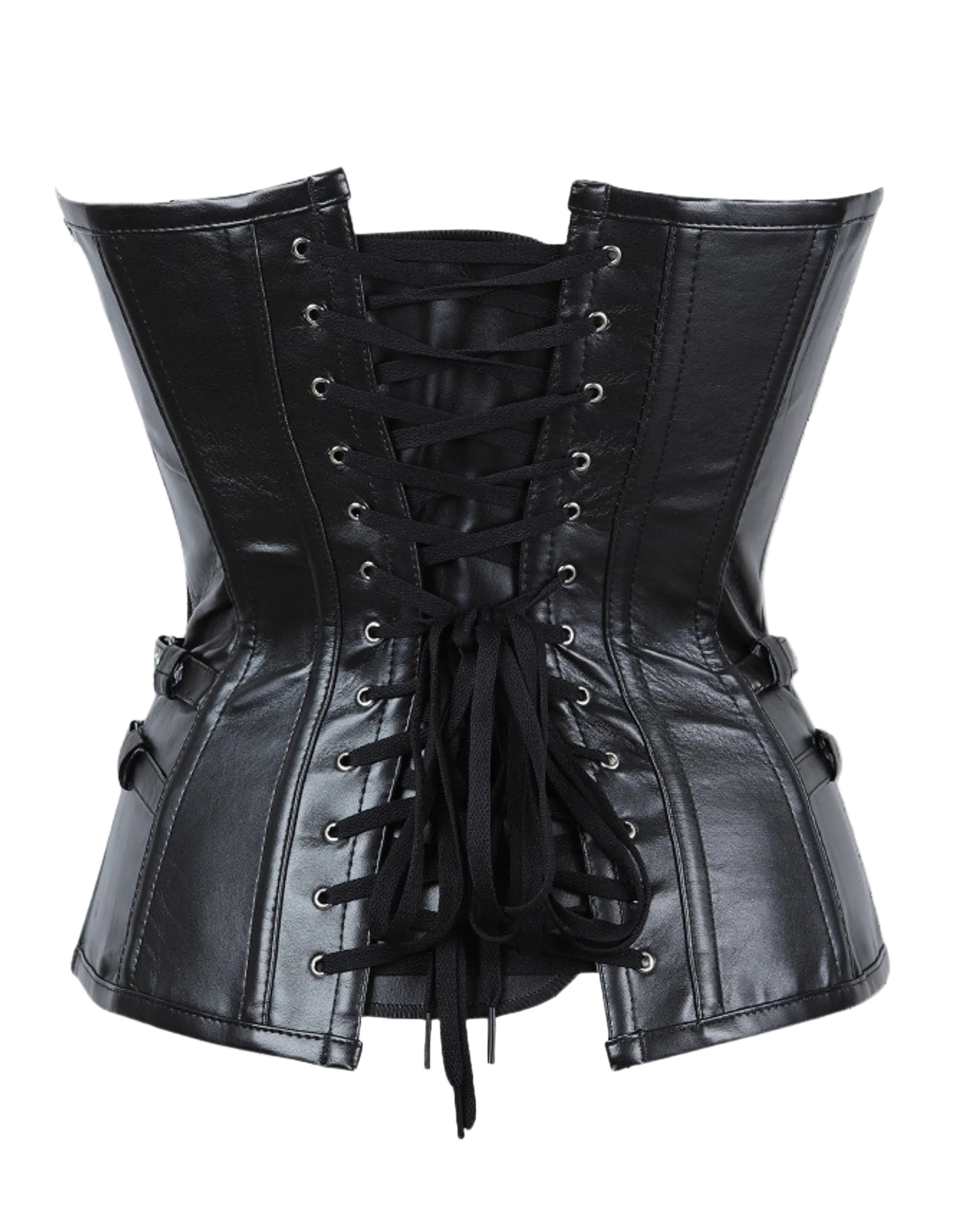 Gotycki Gorset Skórzany z Łańcuchami | Gothic Leather Corset Harness | Dark Ritual Corset