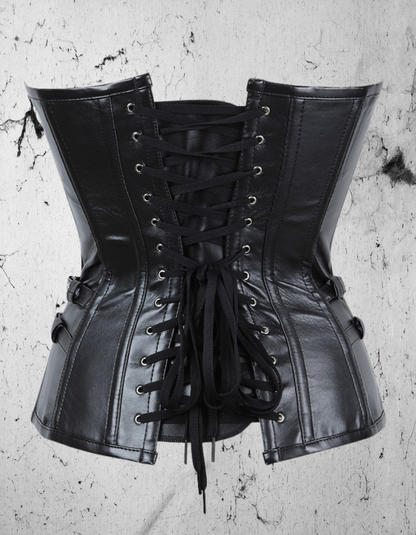 Gotycki Skórzany Gorset Black Pain Armor