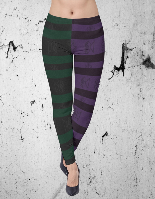 Gotyckie Legginsy Witch Double Color