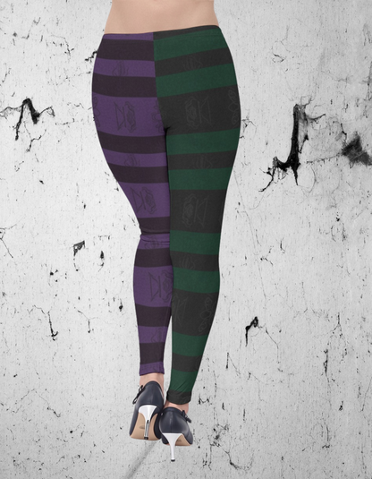 Gotyckie Legginsy Witch Double Color