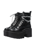 Gotycko-Punkowe Buty na platformie