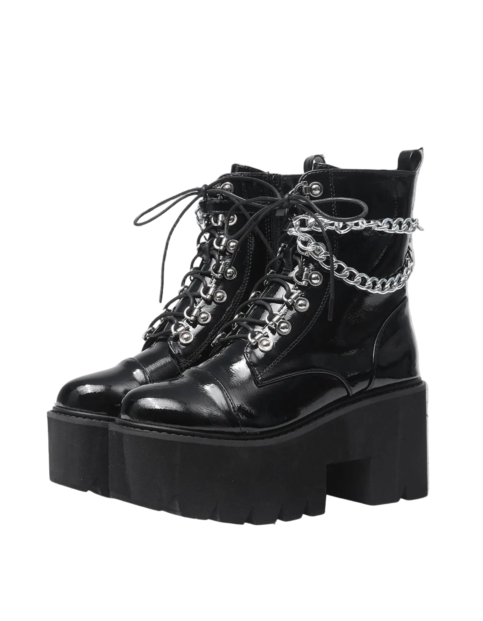 Gotycko-Punkowe Buty na platformie