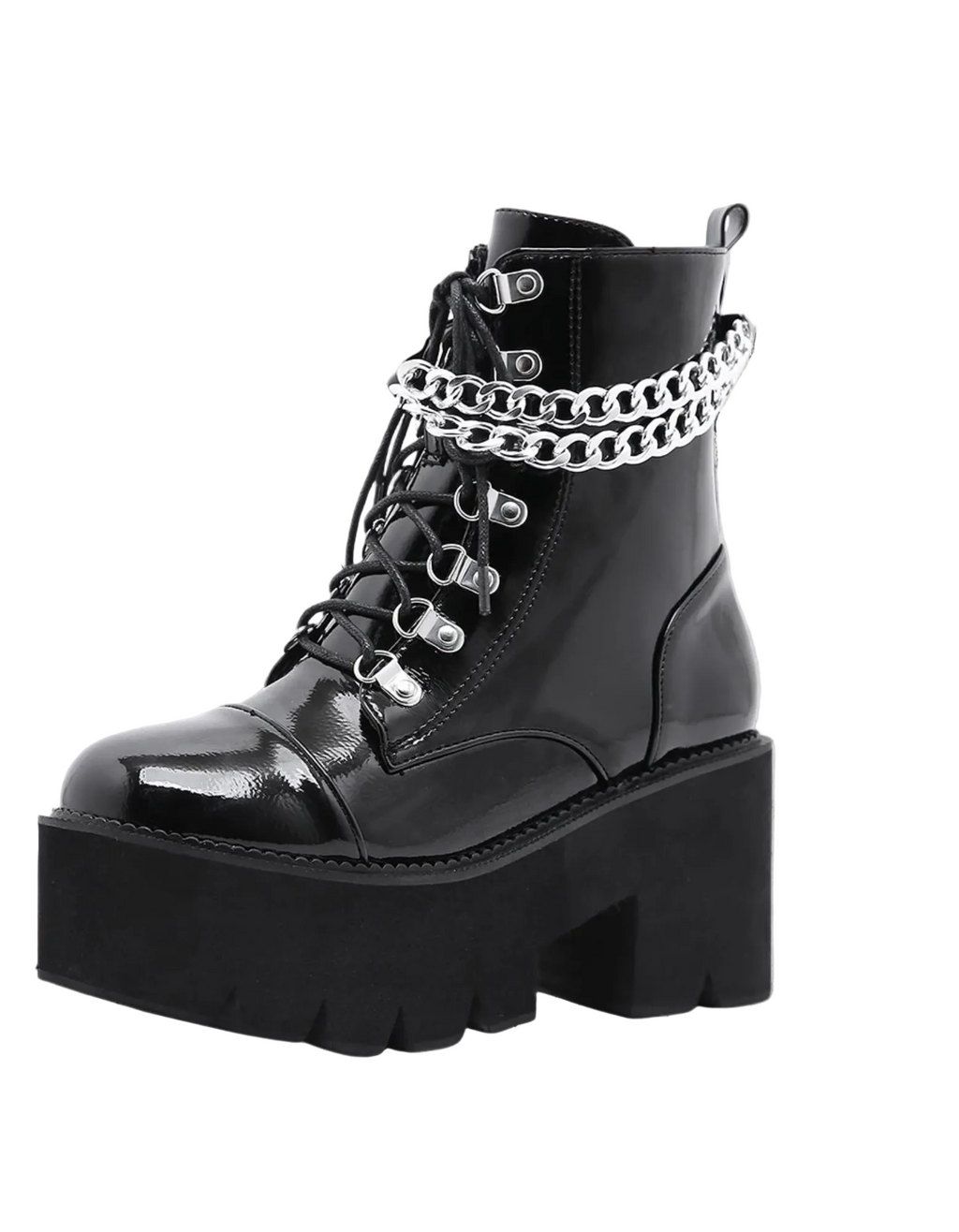 Gotycko-Punkowe Buty na platformie