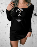 Gotycka Bluza damska ze sznurowaniem Raven Time Gothic Night