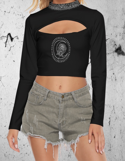 Gotycki Ezoteryczny Top z wycięciem