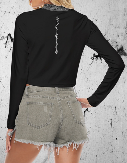 Gotycki Ezoteryczny Top z wycięciem
