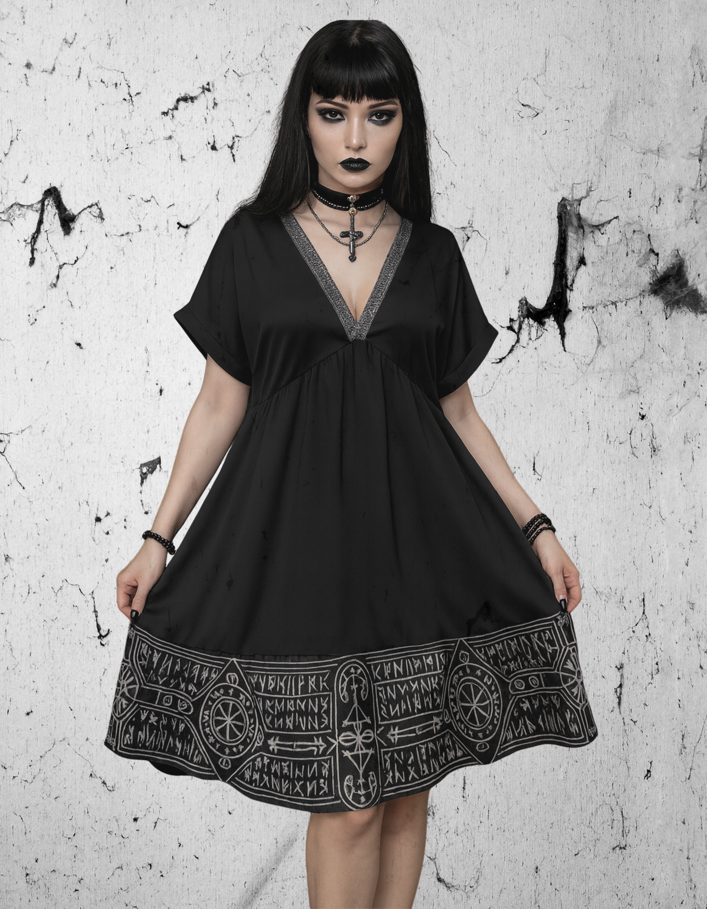 Gotycka Sukienka Ezoteryczna Mystic Moon Runs