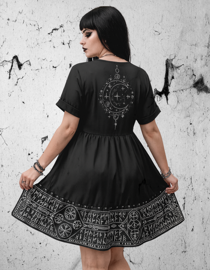 Gotycka Sukienka Ezoteryczna Mystic Moon Runs