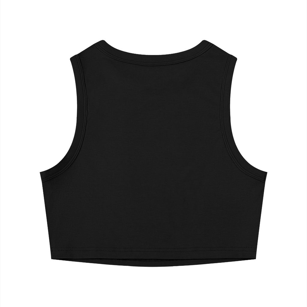 Gotycki Crop Top Krzyż Sacral | Gothic Sleeveless Crop Top | Dark Essential