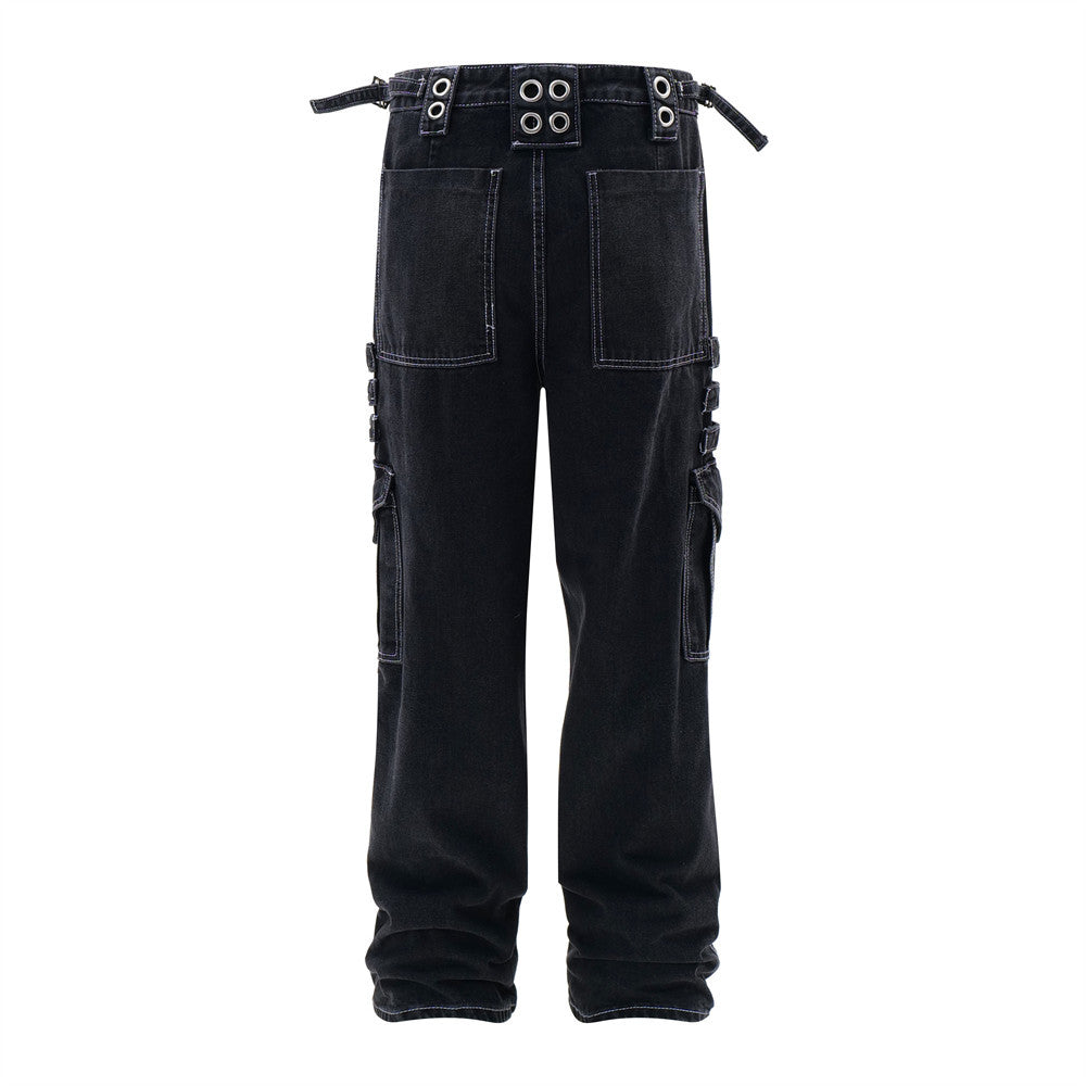 Gotyckie Spodnie w stylu Vikingcore Berserker Cargo