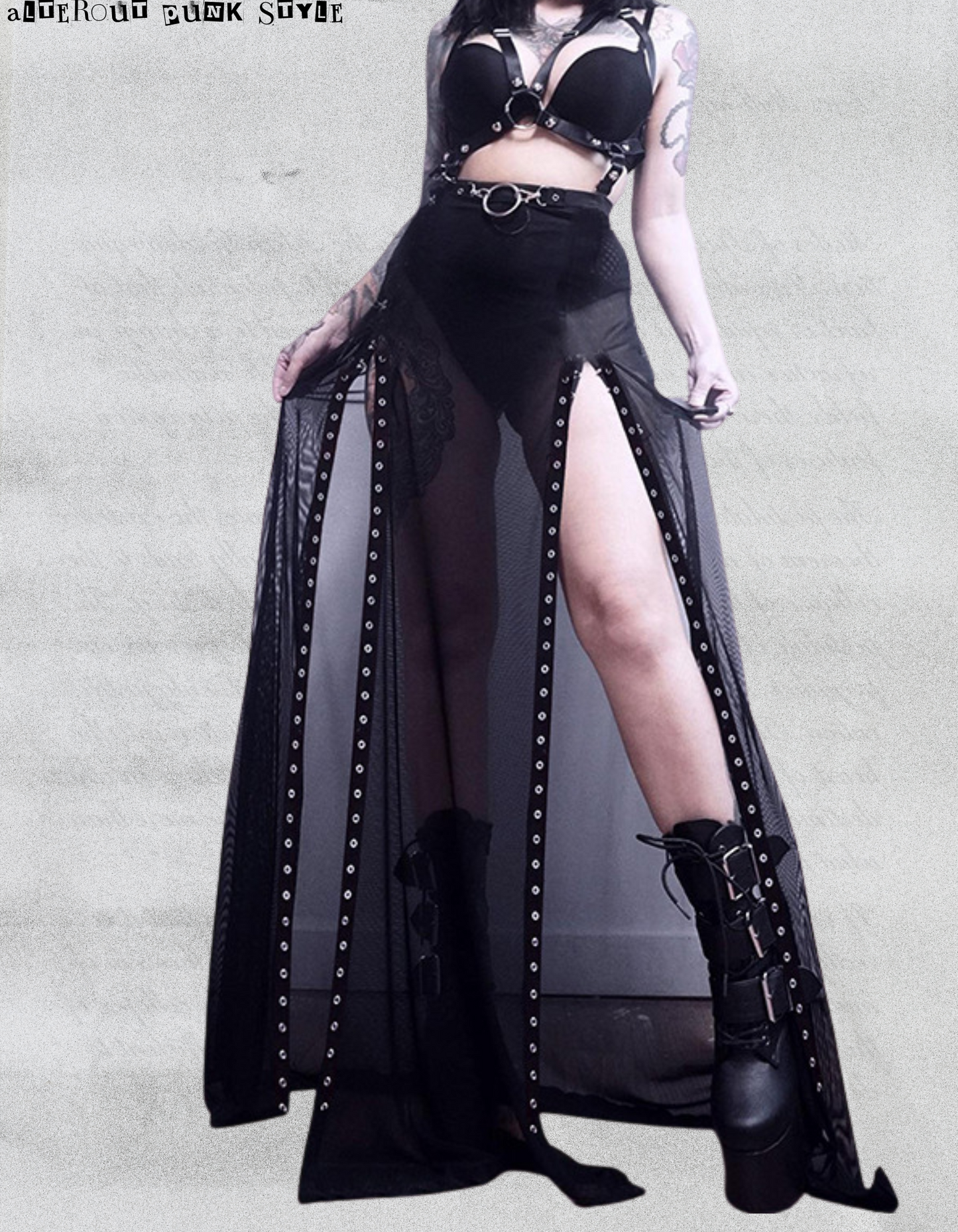 Punkowa Spódniczka  Black Vixen