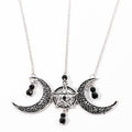 Gotycki Naszyjnik Double Moons Mystical Power