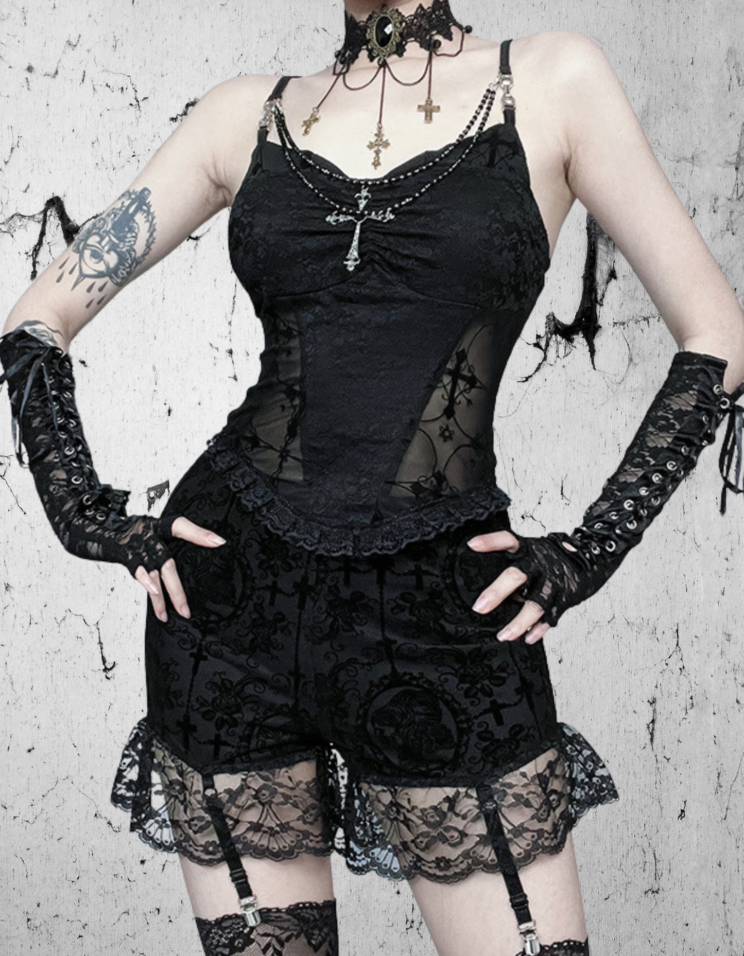 Czarny Top Altgotycki