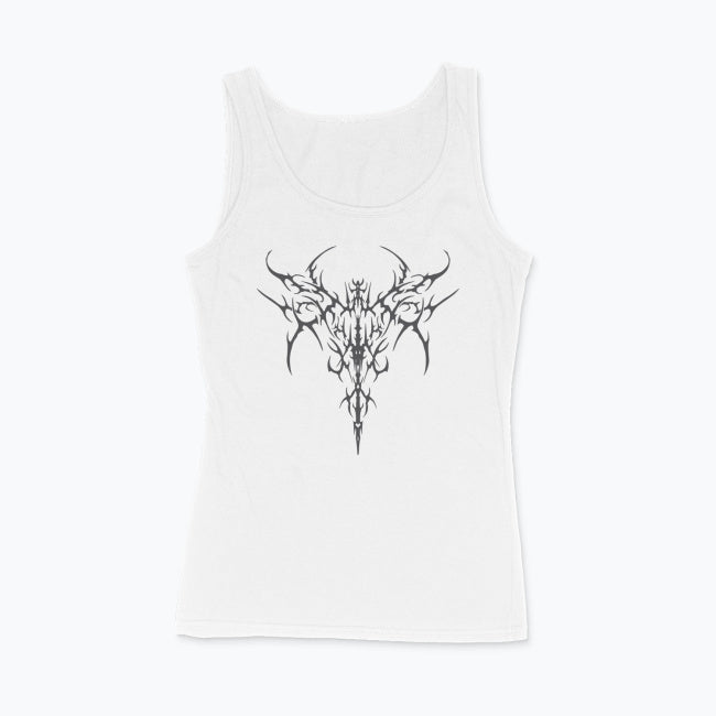 Gotycki Tank Top Damski – GRUNGE GOTH SIGIL 667 | Dopasowany 100% Bawełna