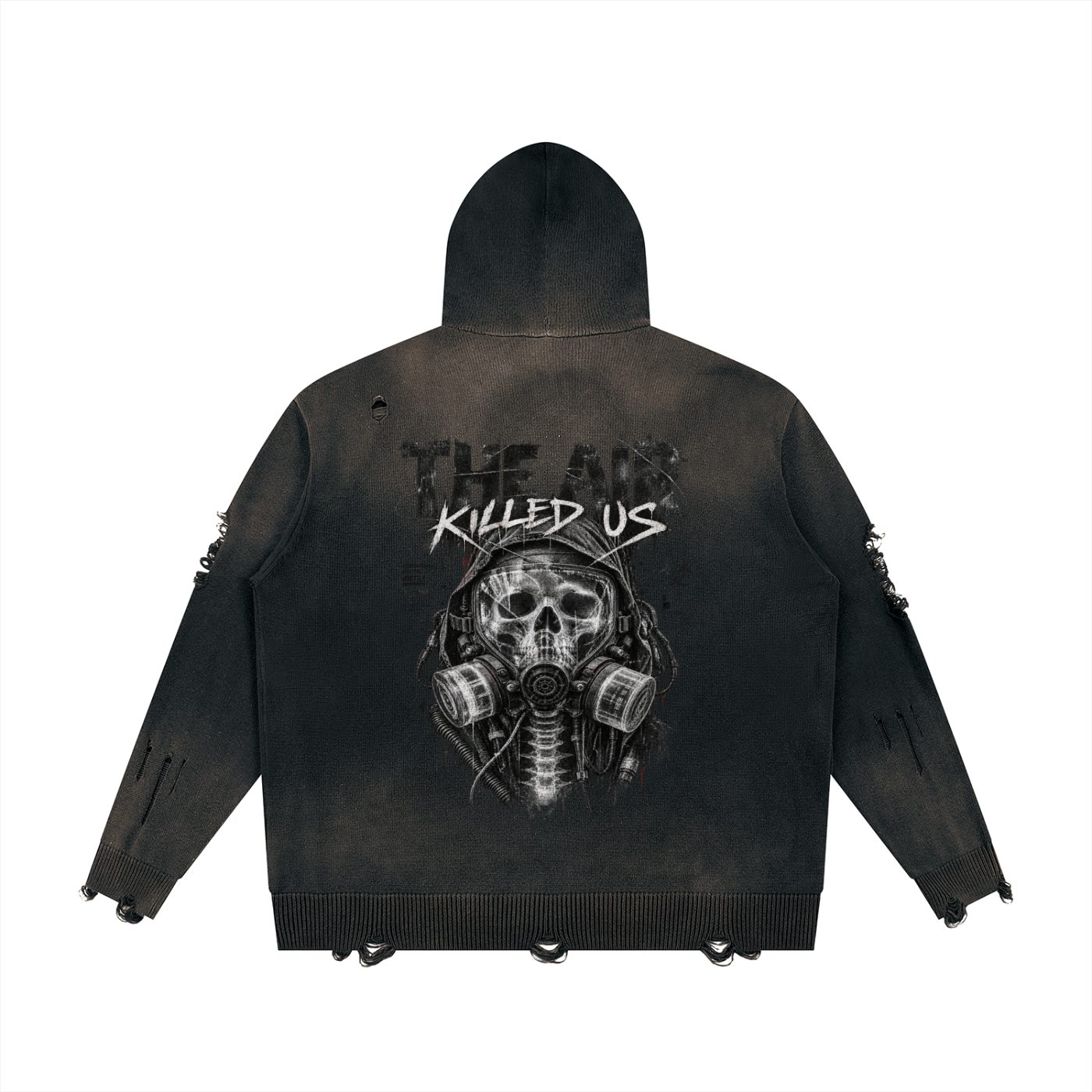 Postapokaliptyczna Bluza unisex Hoodie | The Air Killed Us | Cotton 760gsm