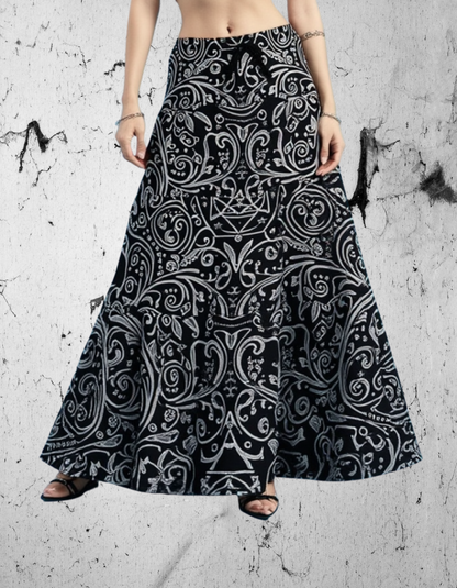 Gotycka Barokowa Spódnica Ezoteryczna