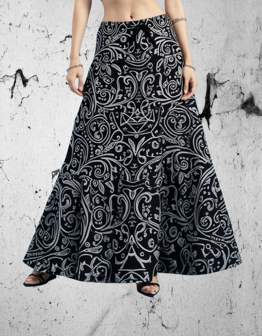 Gotycka Barokowa Spódnica Ezoteryczna