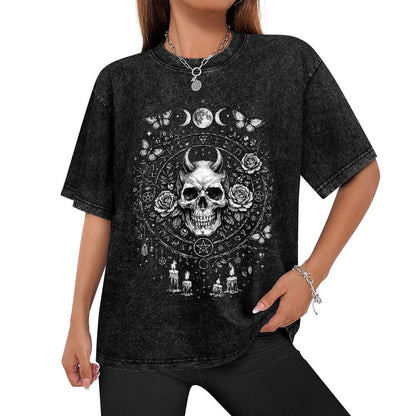 Wiccański Damski T-shirt Gotycki | Witch Table Ritual 100%cotton