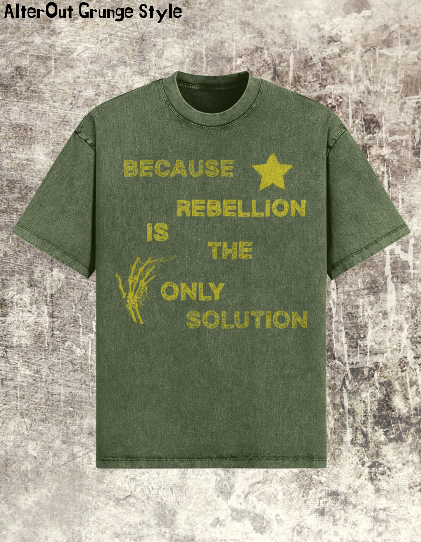 T-shirt Grungowy Rebelion is Only Choice