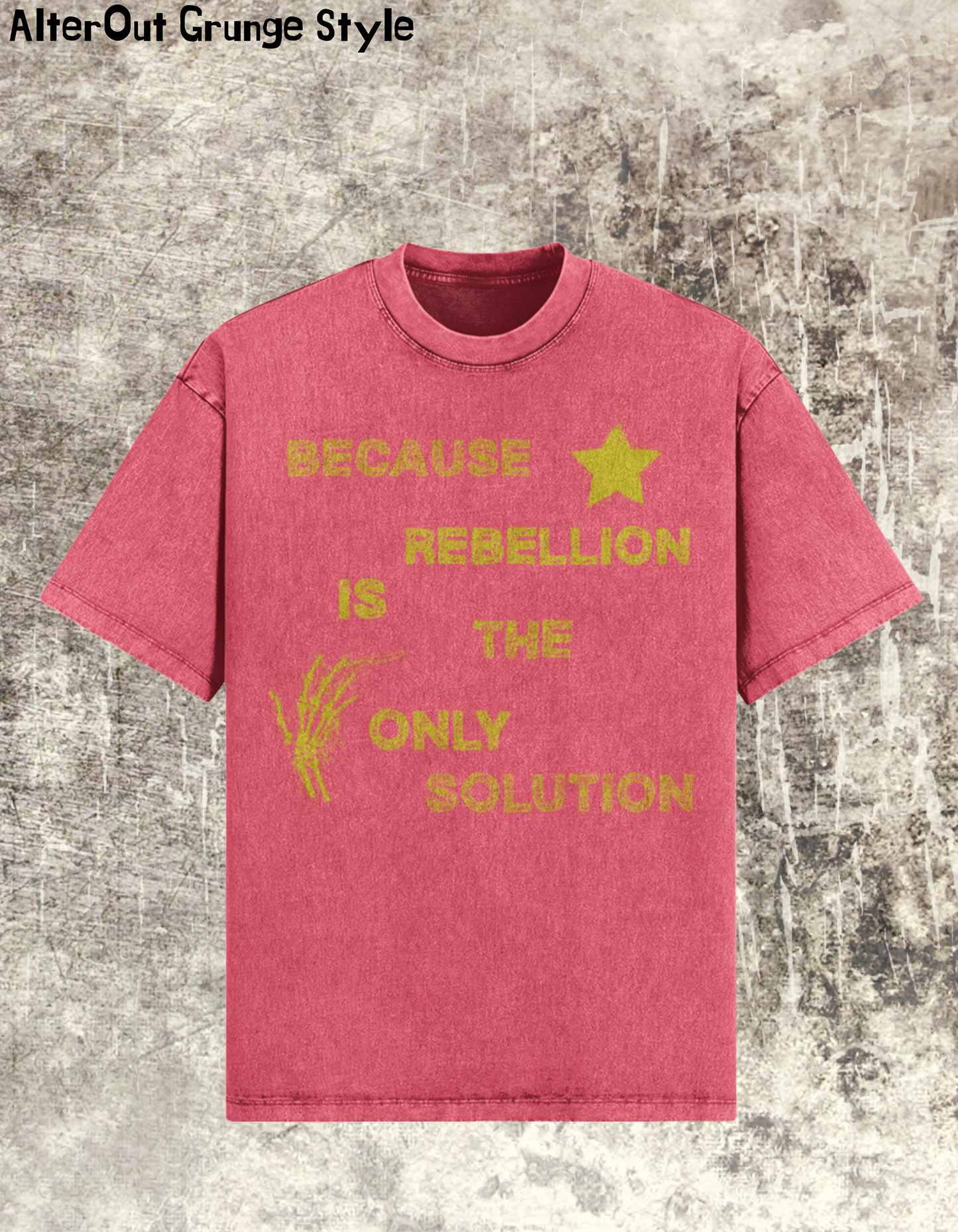 T-shirt Grungowy Rebelion is Only Choice