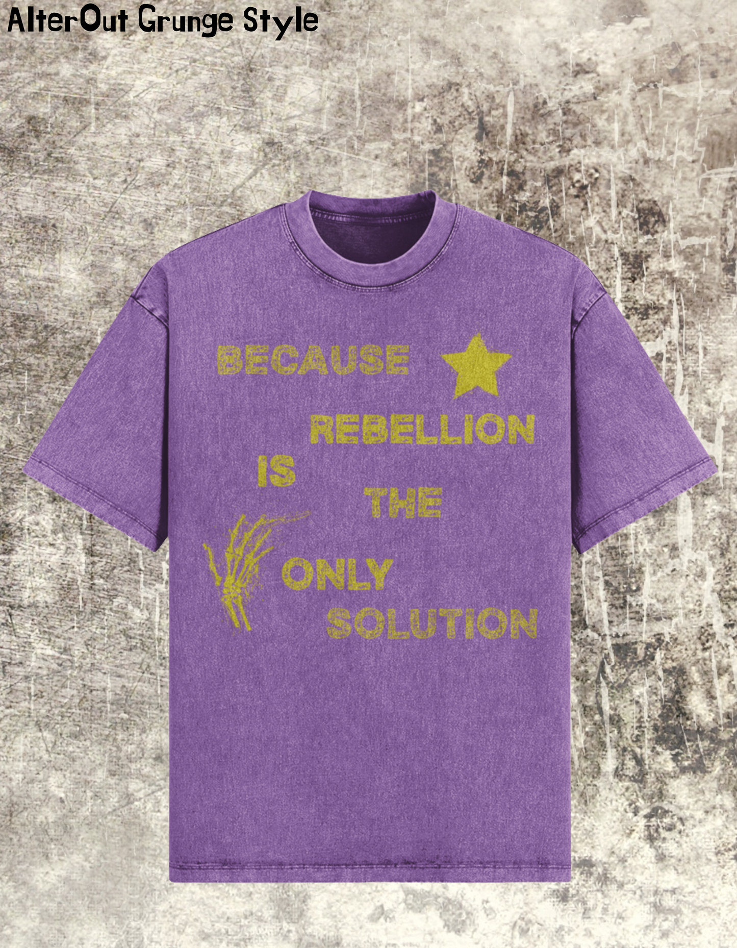 T-shirt Grungowy Rebelion is Only Choice