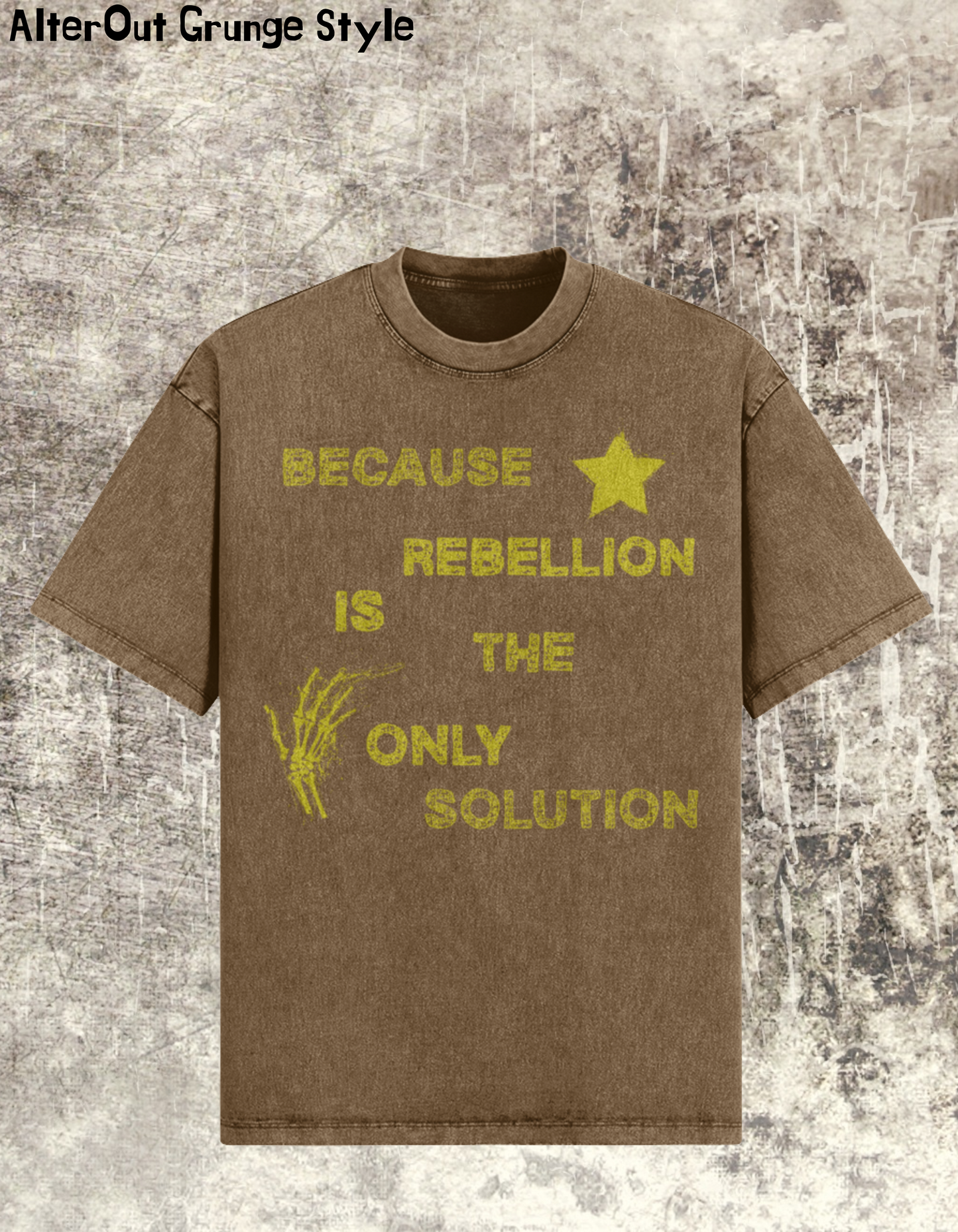 T-shirt Grungowy Rebelion is Only Choice