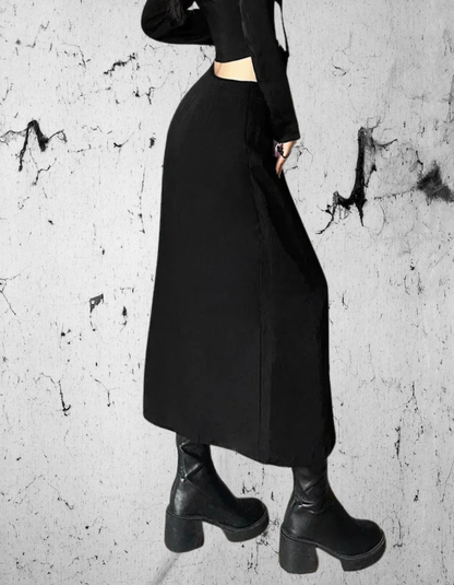 Gotycka Spódnica Asymetryczna