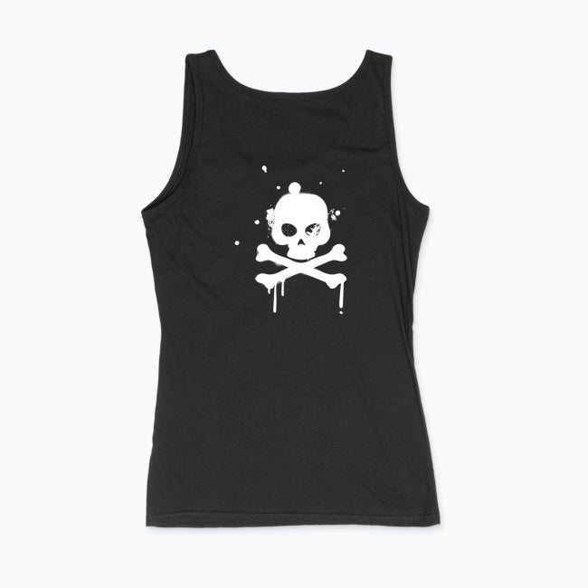 Punkowy Tank Top Damski z Czaszką – SICK OF IT ALL | 100% Bawełna