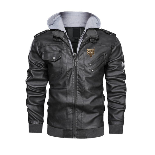 Heavy Metal Demon Leather Jacket 