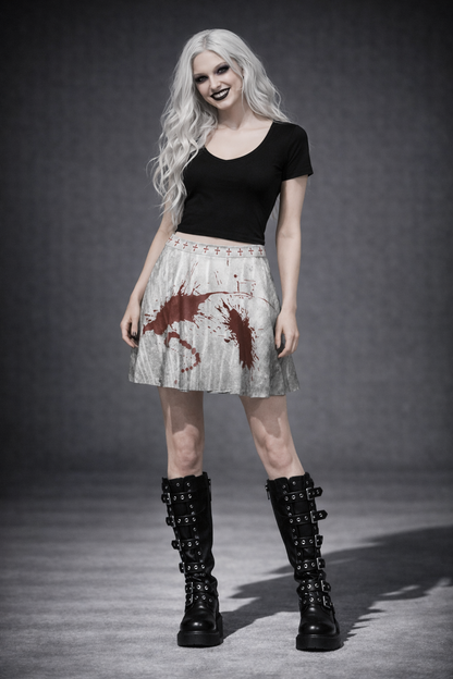 Alt-Gotycka Spódniczka Mini Bloodly Alice | Altgoth Lolita