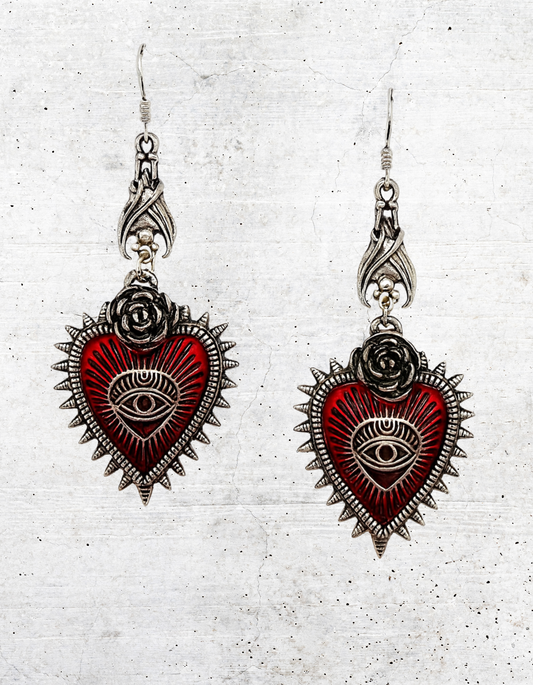 Kolczyki Lolita Pain Hearts