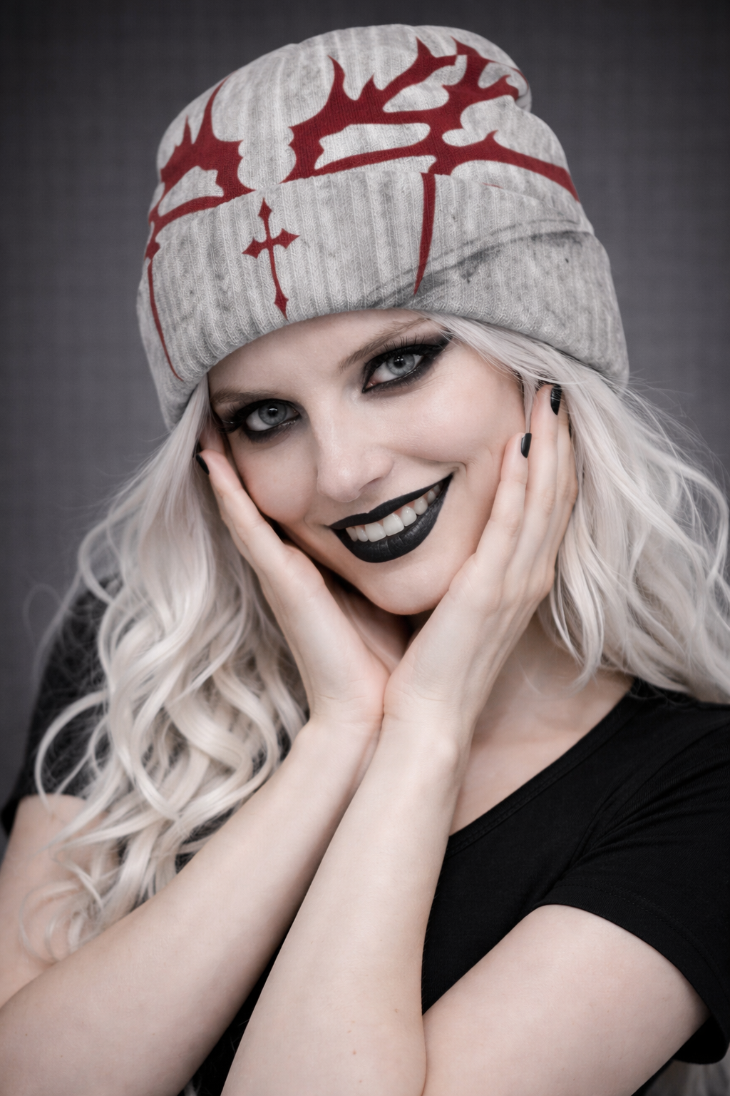 Altgotycka Czapka Bloodly Alice| Alt-Goth Grunge Lolita