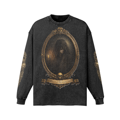 Victorian Gothic Cotton Long-Sleeve Tee