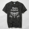 Koszulka Gotycka Black Cathedral | Ciernie Entropii | Vintage Washed Heavy Cotton