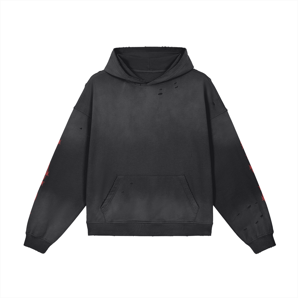 Dark Punk Washed Hoodie 