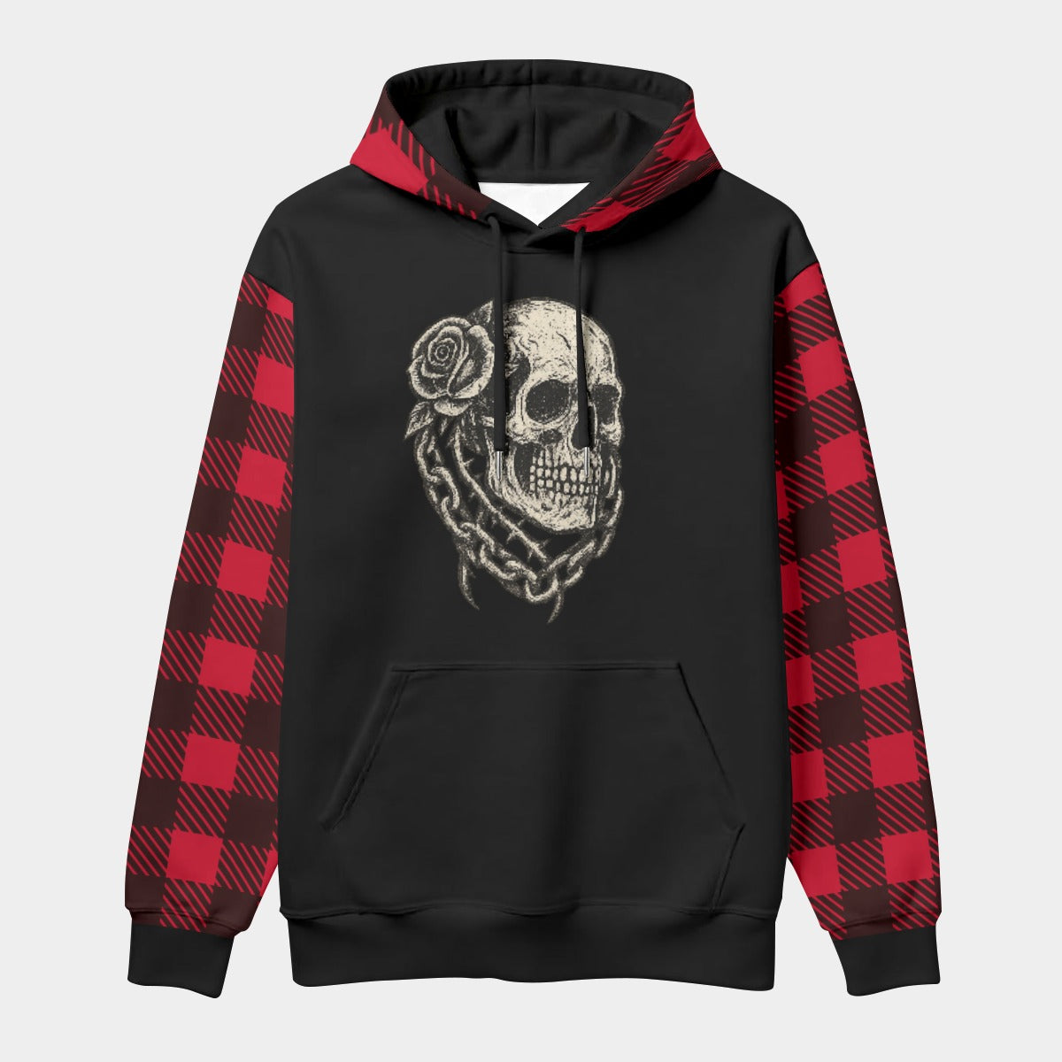 Grunge Tartan Gothic Hoodie 