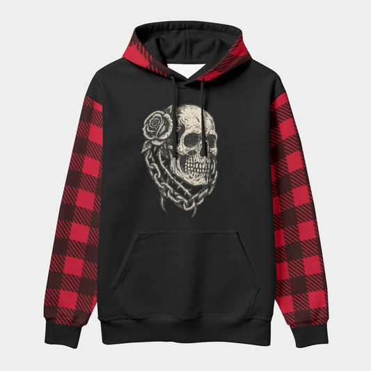 Grunge Tartan Gothic Hoodie 