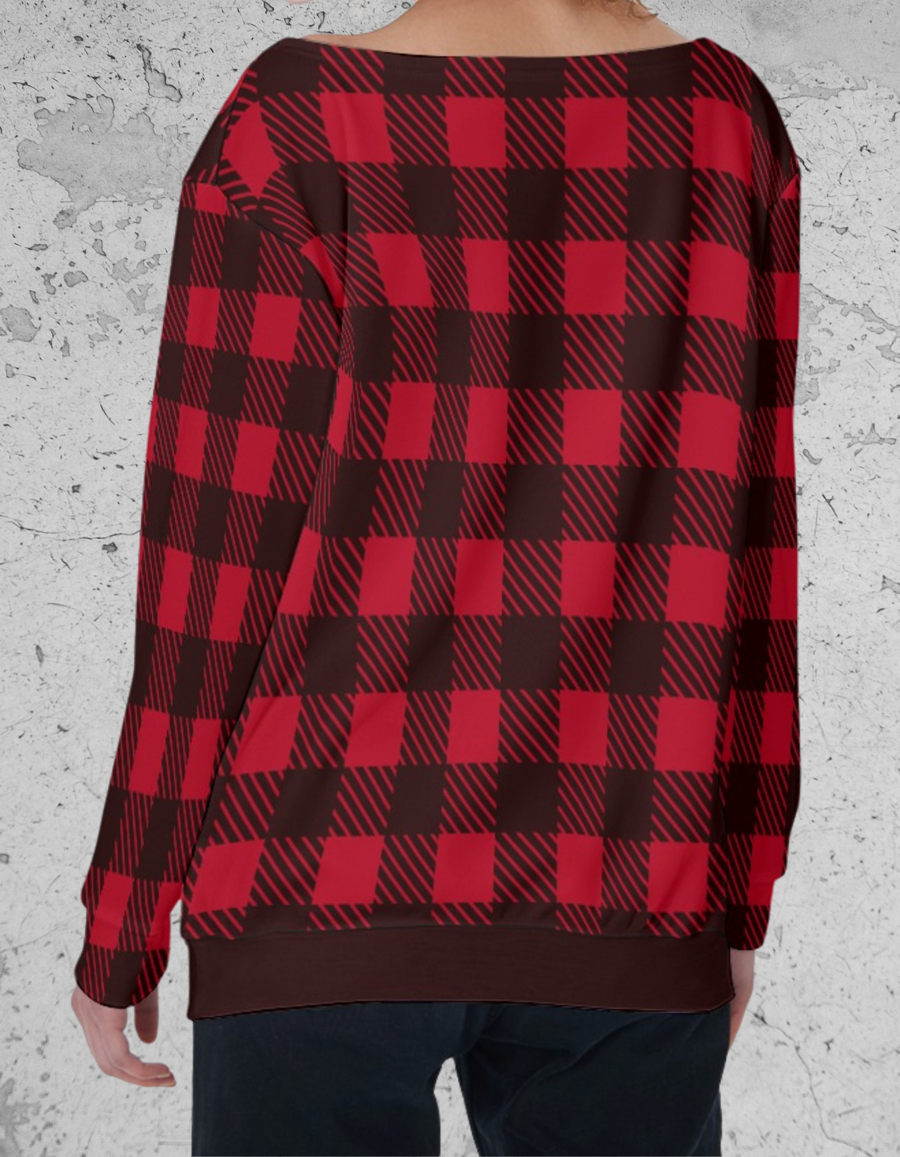 Grunge Tartan Sweatshirt 