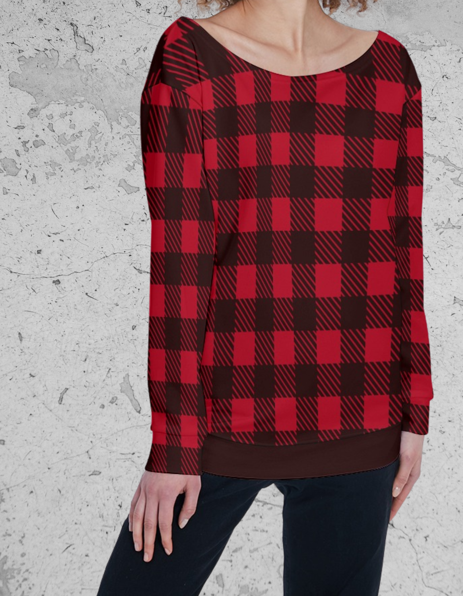 Tartan Grunge Sweatshirt