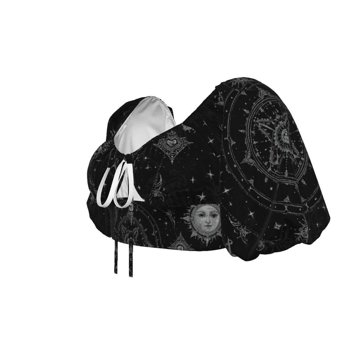 Gotycki Damski Crop Top Celestial Gothic Silver Way