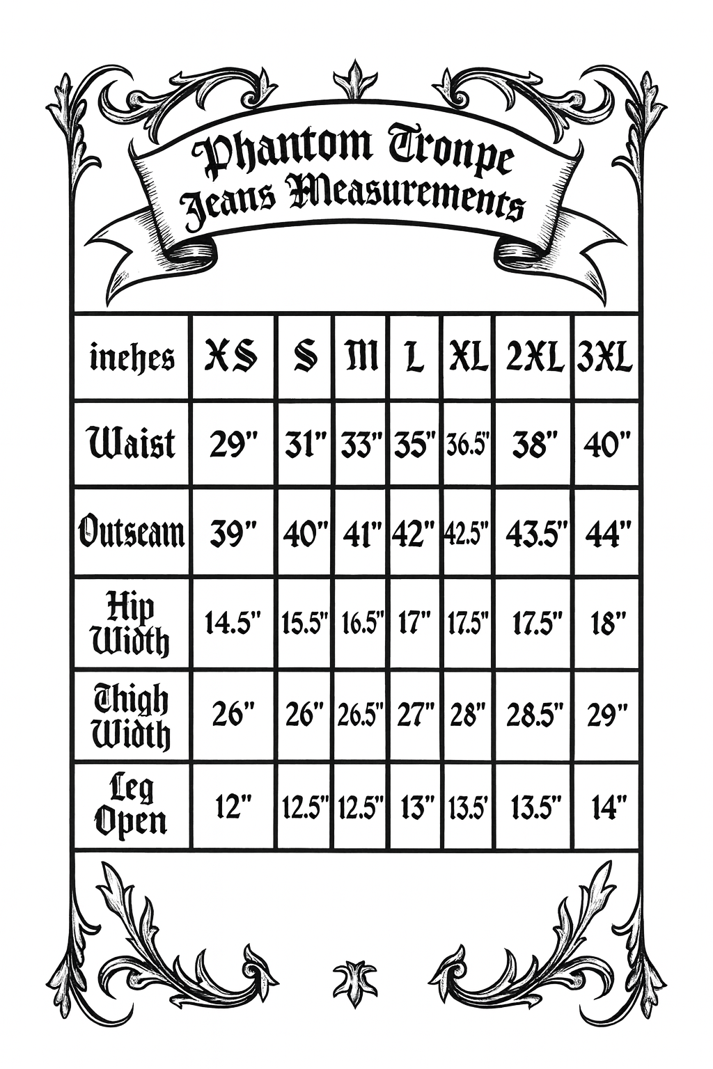 Gotyckie denimowe spodnie baggy