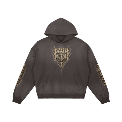 Death Metal Hoodie Dark Streetwear