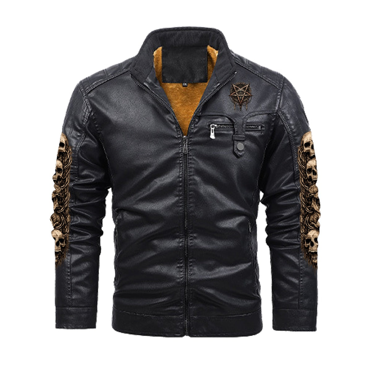 Death Metal PU Leather Jacket